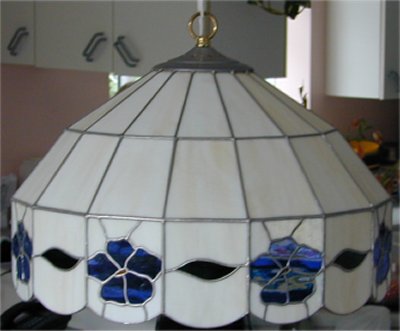 lampe de table vitrail